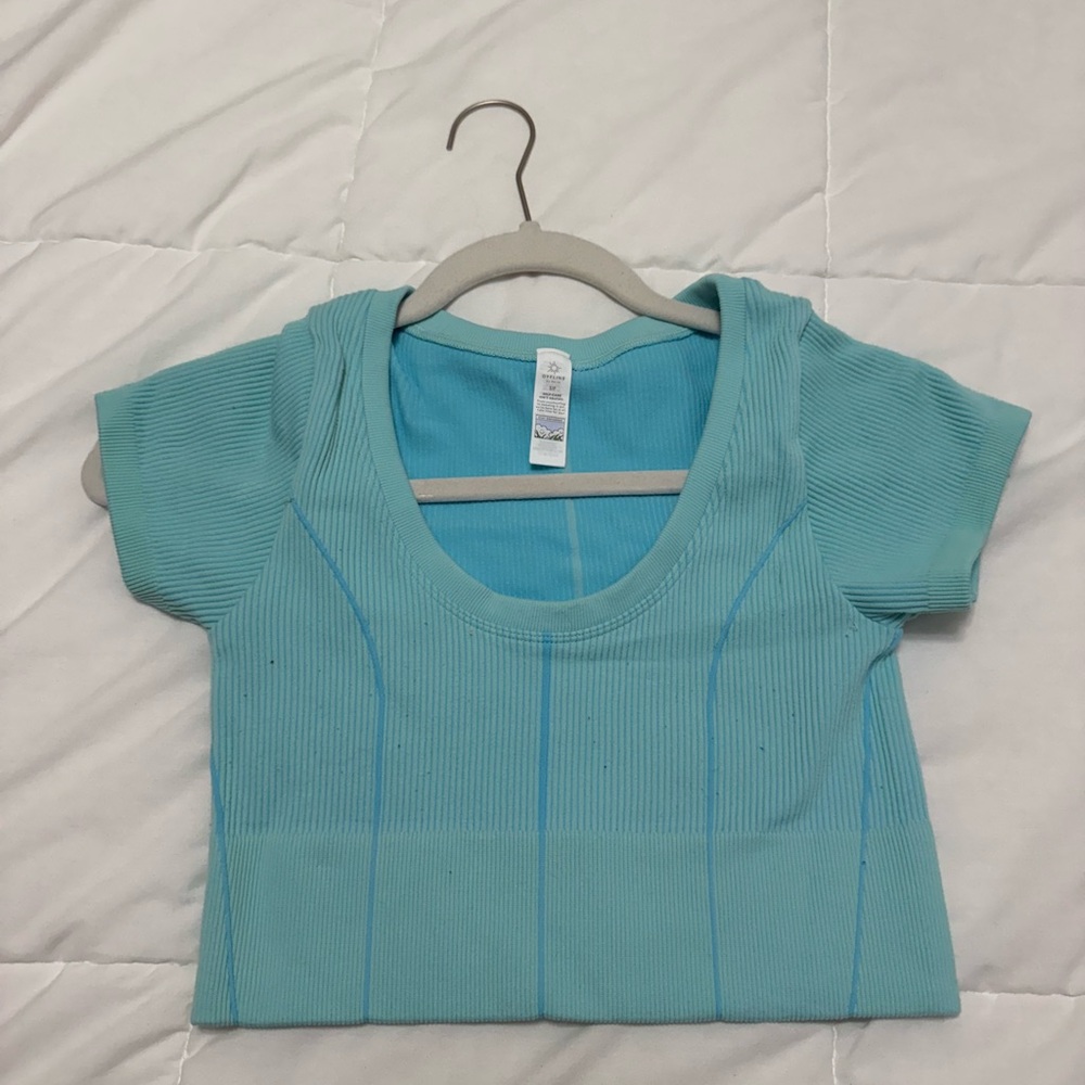 Aerie Blue Cropped Top